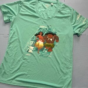 Disney Moana Princess Half Marathon Performance Running Tee - New Woman’s Large